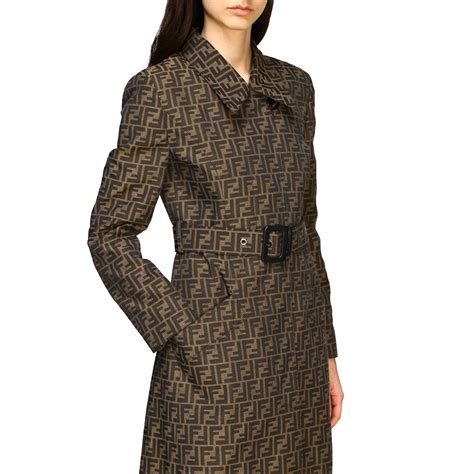 ladies fendi coat|fendi women' s trench coats.